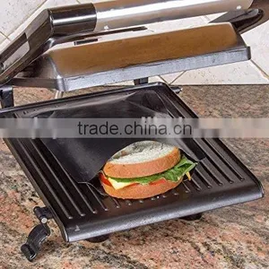 Toaster Bags for Grilled Cheese Sandwiches Made Easy (2 Pack), Reusable, Non-stick thumbnail-3
