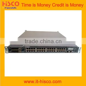 EX4550-32F-AFO EX4550, 32-port 1/10GbE SFP+ Converged Switch, 650 W AC PS, Port Side to PSU Side Airflow thumbnail-1