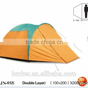 Fiberglass Pole Single Layer Waterproof Heat Resistant Camping Tent thumbnail-1