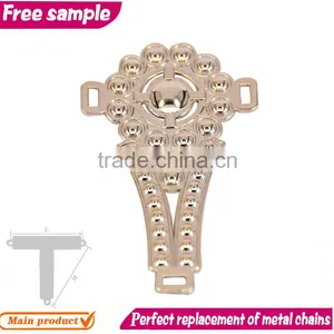 Flats Shoes Decorative Gold Chains thumbnail-1