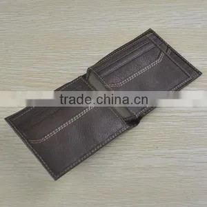 13003 Bill-fold Business Style Brown Cheap Mens Leather Wallet thumbnail-1