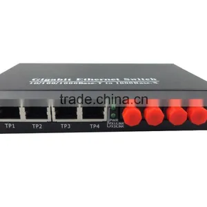 Gigabit Ethernet ST 10/100/1000M Fiber Optic Media Converter,4 Port Fiber Optic Media Converter ,ftth Optical Receiver thumbnail-3