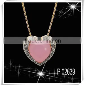 925Silver Rose Quartz Semi-precious Pendant thumbnail-1
