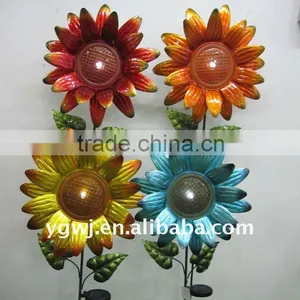 Metal Artificial Flower Garden Stake With Led thumbnail-1