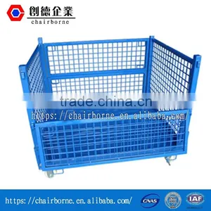 Collapsible Galvanized Stacking Metal Bins Stillage for Storage thumbnail-1