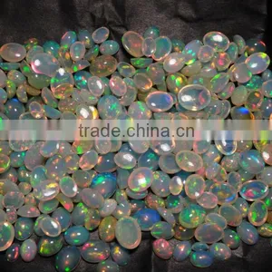 Ethiopian Opal Cabs With Celebrated Size Good Play of Color and Fire thumbnail-1