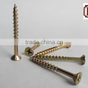 Yellow Zinc Stainless Furniture Screw From China Manufacturer Supplier Shipping in Tainjin Port thumbnail-4