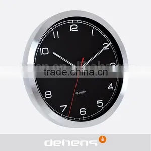 DEHENG Aluminum Round Simple Design Modern Wall Clock for Promotion thumbnail-3