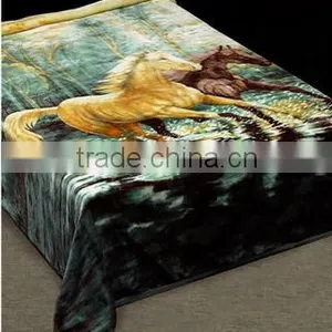 100% Polyester Wholesale Thermal Protection Container Home Muslin China Supplier Animal Print Blanket thumbnail-4