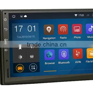 7 Inch High Quality Double Din FR FL RR RL Sub Woofer Audio Car Gps Dvd Player for Universal thumbnail-3