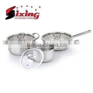 6Pcs Stainless Steel Cooking Pot Set thumbnail-1