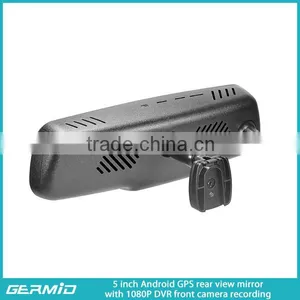Rearview Mirror Gps Android 5 Inch With Rear View Camera DVR Radar Detector thumbnail-5