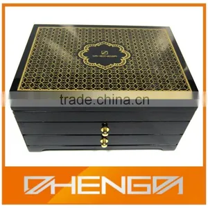 Hot!!! Customized China Manufacturer Pine Wood Natural 8 Compartment Tea Box For VIP Gift(ZDW13-024) thumbnail-2