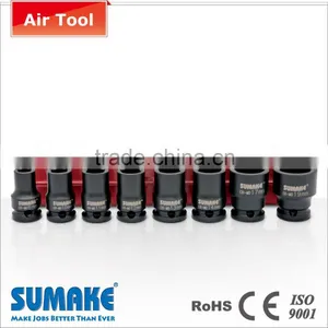 SIS-3306 Metal Box 3/8" CR-MO Steel Impact Socket Set thumbnail-1