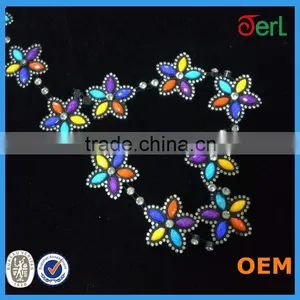 Wholesale Price Multicolor Plastic Rhinestone Banding for Hair Decoration in Bulk thumbnail-5
