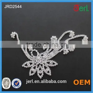 Wholesale Bright Crystal&copper Rhinestone Applique From China thumbnail-1