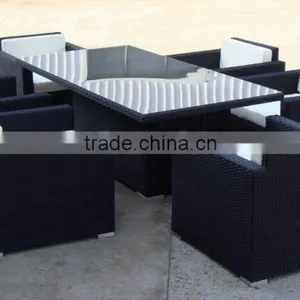 Outdoor Patio Dining Table And Chairs Set Garden Furniture thumbnail-3