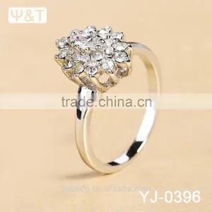 Jingli Jewelry Ladies Diamond Jewelry Flower Shaped Ring (YJ-396) thumbnail-3