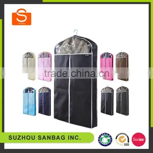 Fashionable Customized Wholesale Non Woven Fabric Black Wedding Dress Cover Bag,suit Cover Bag,garment Bag thumbnail-1