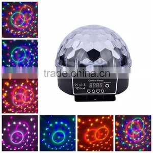 Latest Style 360 Degrees Rotating LED Crystal Magic Ball Light Mini RGB Mini Disco DJ Ball Stage Lighting Wholesale thumbnail-1