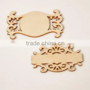 Wood Veneer Labels, Wooden Flourish Scrapbooking Card Craft Embellishments thumbnail-1