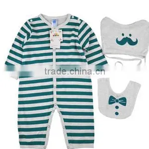 High Quality Lovely Newborn Infant Long Sleeve Wholesale Baby Snap Crotch Bodysuit Baby Clothes thumbnail-1