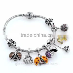 New Fashion Silver Bead Handcraft Custom Silver Charm Hollow Out Round Silver Bead Engraved S925 Fashion Jewelry T045 thumbnail-2