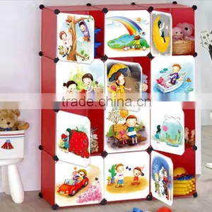 Bedroom Almirah Designs 16 Cartoon Door Large Clothes Almirah,folding Cute Children Plastic Almirah thumbnail-4