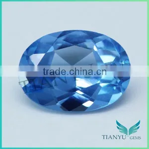 Aaa Quality 107# Oval Shape Dark Sapphire Blue Lab Creat Spinel thumbnail-1