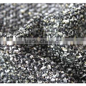 Wholesale Gold Metallic Woven Jacquard Wool Fabric, Woven Dress Fabric for Girls thumbnail-3