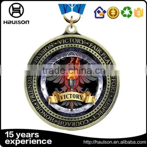 Ww2 Wholesale Custom Medal Diecast Pink Glitter Insert Soft Enamel Zinc Alloy Gold Plated Five Star Gymnastics Sport Medal thumbnail-5