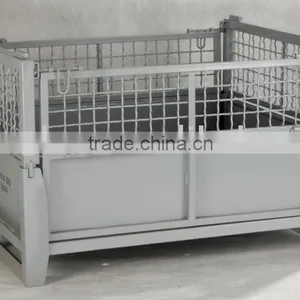 Foldable and Stackable Wire Mesh Container thumbnail-1