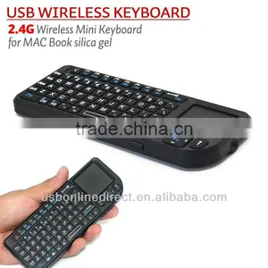 2.4G Mini Wireless Keyboard and Mouse for Ipad Android TV Box Mobile Phone Smart Phone Wireless Touchpad Silicone Mini Keyboard thumbnail-1