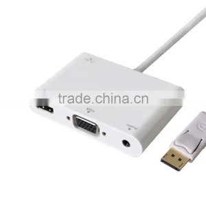 High Speed Hot - Selling Voxlink Turn DP Into HDMI(4K*2K)/VGA+Aduio Adapter Cable thumbnail-4