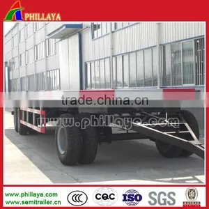 Strong Posts Flatbed Loading Deck 2 or 3 Axles Pallet Full Towing Bar Trailer thumbnail-3