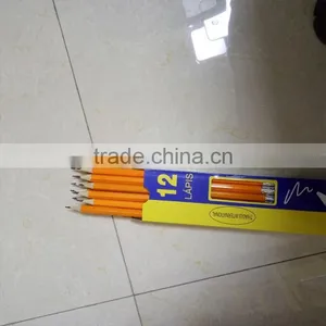 Fashion Yellow Wooden Black Lead Writing Pencil thumbnail-2