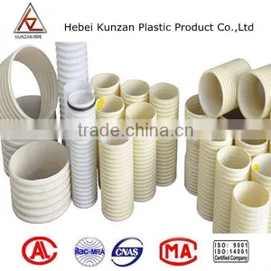 High Quality Pvc Corrugated Tubing Pvc Plastic Tube Pvc Double Wall Corrugated Pipe thumbnail-1