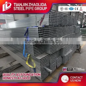 Dia 21.3 - 609.6 mm Hot Rolled Pre Galvanized Steel Square Tube Made in Tianjin China thumbnail-1