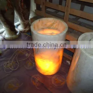 BEAUTIFUL BACKLIT ONYX PEDESTALS SINKS thumbnail-1