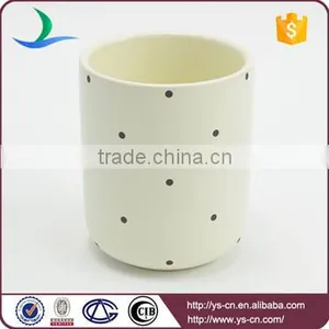 Kids Black Spot Beige Matt Color Stoneware China Dinnerware thumbnail-6