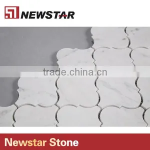 Newstar Italian White Carrara Arabesque Kitchen Bathroom Wall 12x12 Tile Mosaic thumbnail-3