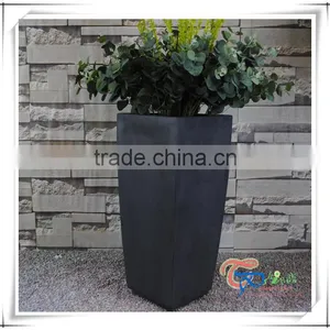 High Quality Polyresin Square Tall Garden Line Planters thumbnail-1