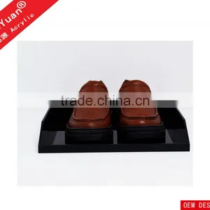 Custom Black Acrylic Shoes Display With Thick Base thumbnail-1