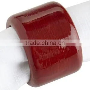 High Quality Best Selling Spun Bamboo Napkin Ring Red From Vietnam thumbnail-1