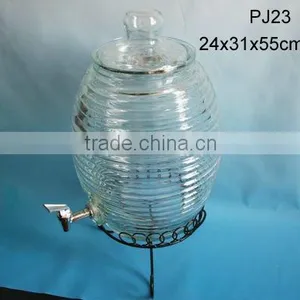 Thread Clear Glass Wine Cereal Beer Dispenser PJ23 thumbnail-1