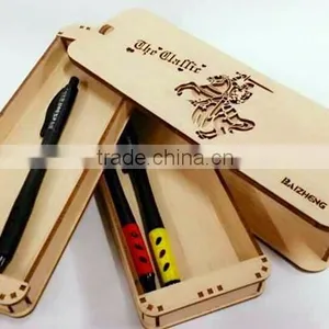 Large Capacity Wooden Cool Pencil Case Design Hot Selling thumbnail-2