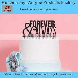 Wedding Cake Topper Letters- Forever and Always - Acrylic Cake Topper thumbnail-1