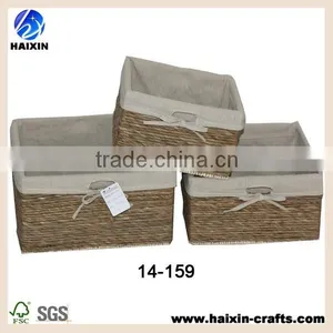 Rush Storage Basket Set of 3 thumbnail-1
