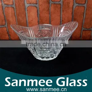 Good Quality Low Price Colorful Glass Bowl Clear Glass Bowl With Stem thumbnail-1