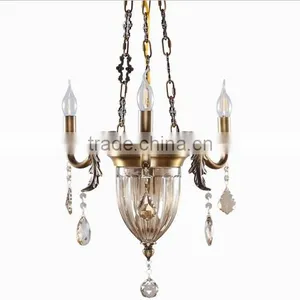New Arrival Classic European Baroque Style Antique Golden Brass Pendant Light, Chandelier for Bedroom BF12-05254h thumbnail-2